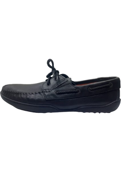 Rekirs Erkek Siyah Bağcıklı Loafer Ayakkabı Re097-10