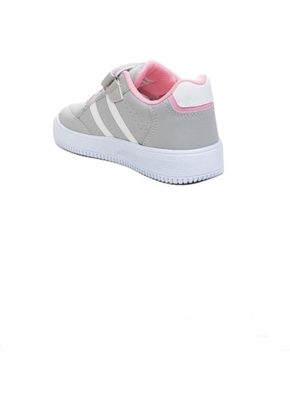 Meliten Kids Kız Çocuk Anatomik Ultra Hafif Taban Sneaker Su Geçirmez Spor Ayakkabı Buz Gri-Pembe