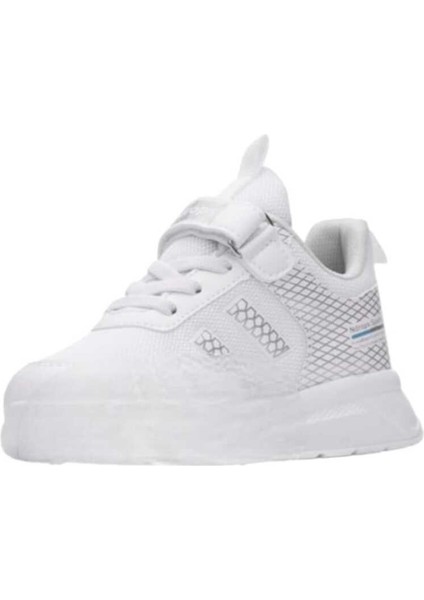 Kids Sneaker Esnek Hafif Rahat Terletmez Çocuk Spor Ayakkabı Tam Kalıp Günlük Ayakkabı Beyaz