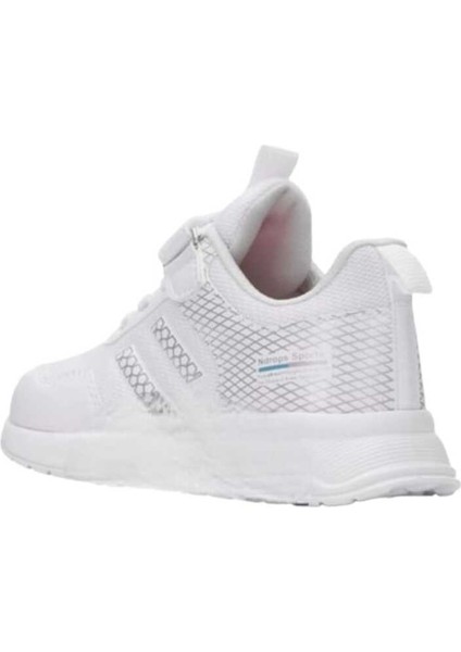 Kids Sneaker Esnek Hafif Rahat Terletmez Çocuk Spor Ayakkabı Tam Kalıp Günlük Ayakkabı Beyaz