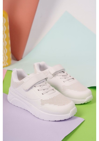 Cırtlı Beyaz Çocuk Spor Ayakkabı Zila fiyatları