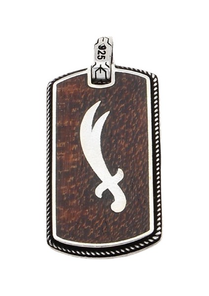 Gümüş 925 Ayar Zulfakar Kolye Ucu