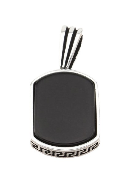 Gümüş 925 Ayar Oniks Taşlı Kolye Ucu