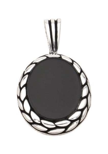 Gümüş 925 Ayar Oniks Taşlı Kolye Ucu