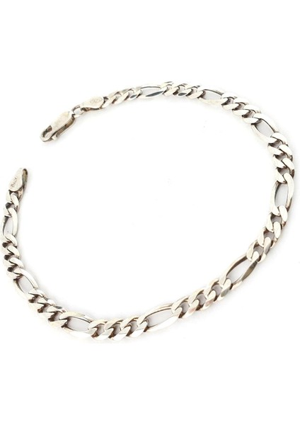 925AYAR Gümüş Figürlü Erkek Zincir Bileklik