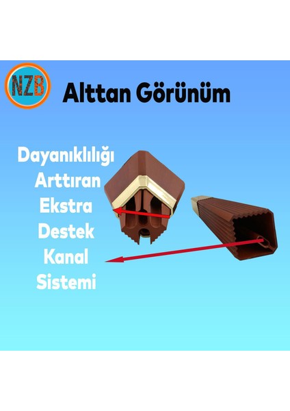 Mobilya Kanepe Çekyat Sehpa Tv Ünitesi Koltuk Ayağı Baza Ayak 15 cm Ceviz Altın fırsatları