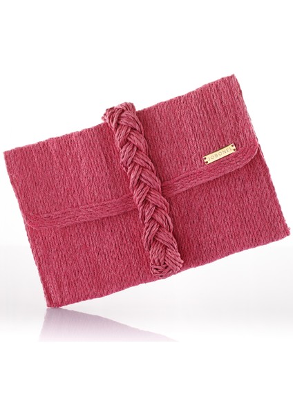 Pembe Clutch Çanta