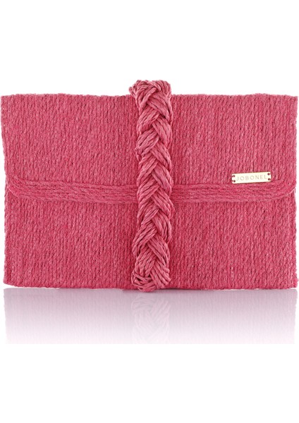 Pembe Clutch Çanta