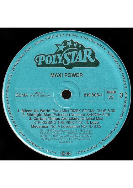 Maxi Power - Hot News From L.a. Disco Pop 2xlp Tarz Plak Alithestereo