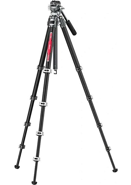 TT09 Videogo Carbon Fiber Travel Video Tripod