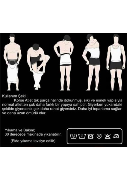500 Layza Form Dikişsiz Erkek Korse Atlet fırsatları