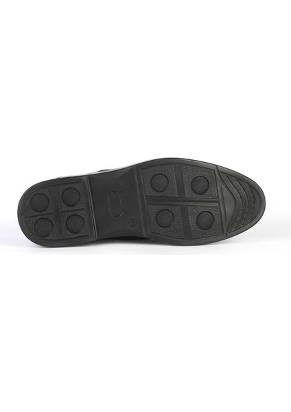 Siyah Erkek Deri Comfort Ayakkabı fırsatları