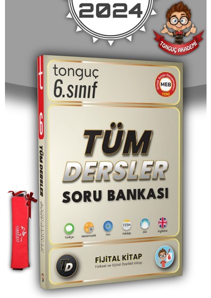 Tonguç Akademi 6. Sınıf Tüm Dersler Soru Bankası ve Kalemlik