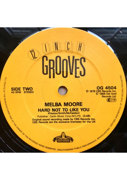 Melba Moore – You Stepped Into My Life Hard Not To Like You Disco Tarz Plak Alithestereo