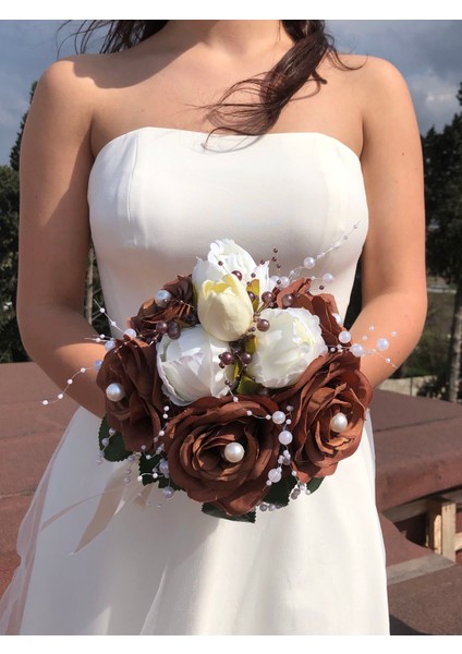 Kaplangözü Gelin Buketi ve Damat Yaka Çiçeği (Gelin, Düğün, Nişan, Kına, El Buketi, Gelin Çiçeği )