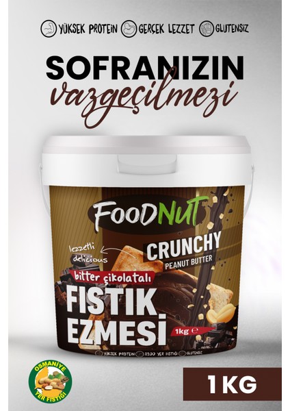 Bitter Çikolatalı Fıstık Ezmesi 1 kg