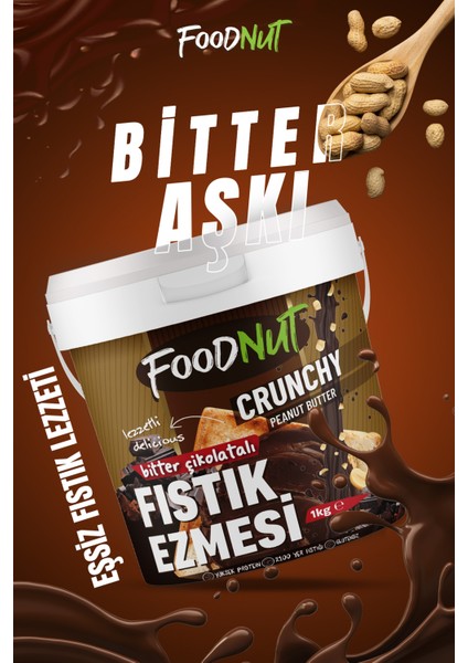 Bitter Çikolatalı Fıstık Ezmesi 1 kg