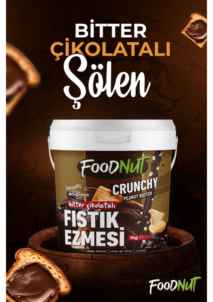 Bitter Çikolatalı Fıstık Ezmesi 1 kg