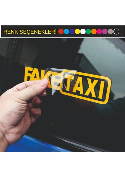 Araç Oto Sticker Faketaxı Yazısı 26X6 cm