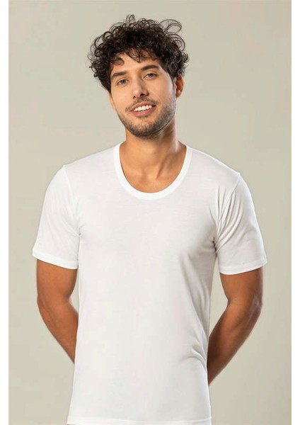 Erdem İç Giyim Erdem Beyaz Penye O Yaka T-Shirt 1150 Renk Beyaz Beden 48(M) 275097