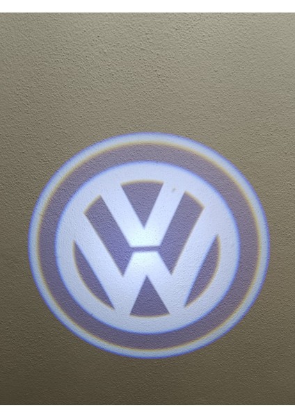 Volkswagen Uyumlu Pilli Kapı Altı Logo Mesafe Karanlık Sensörlü