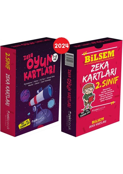 2. Sınıf Kartları 7-8 Yaş Zeka Oyun Kartları