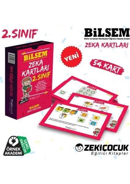 2. Sınıf Kartları 7-8 Yaş Zeka Oyun Kartları