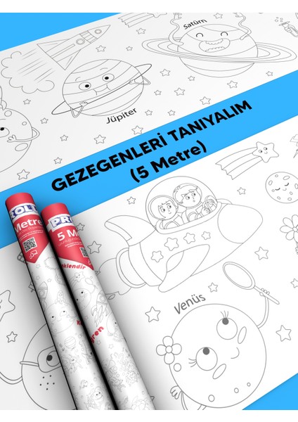 Gezegenler Boyama Kağıdı