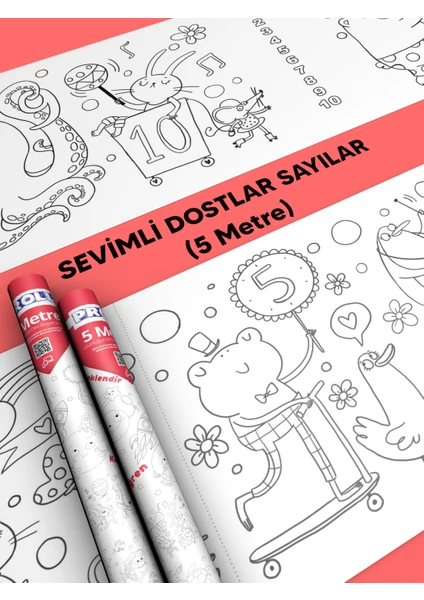 Sayılar Boyama Kağıdı