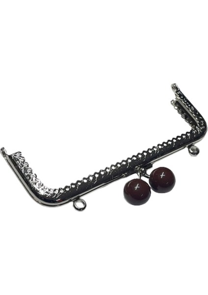 Çanta Sapı Cüzdan Bursu Boncuklu Metal 16,5cm Dikdörtgen CSALT07