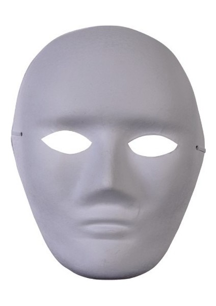 Boyanabilir Boyama Maskesi Kağıt Karton Maske 20 Adet