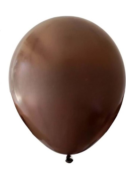 12 inç Çikolata Kahve renk 10 lu Pastel Dekorasyon Balonu