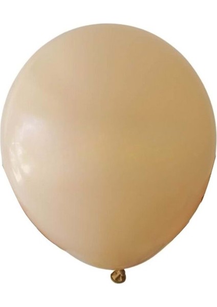 12 inç Sütlü Kahve renk 10 lu Pastel Dekorasyon Balonu