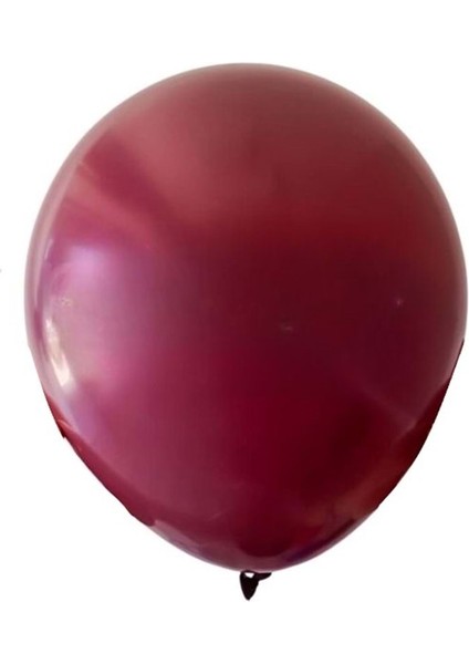 12 inç Bordo renk 25 li Pastel Dekorasyon Balonu