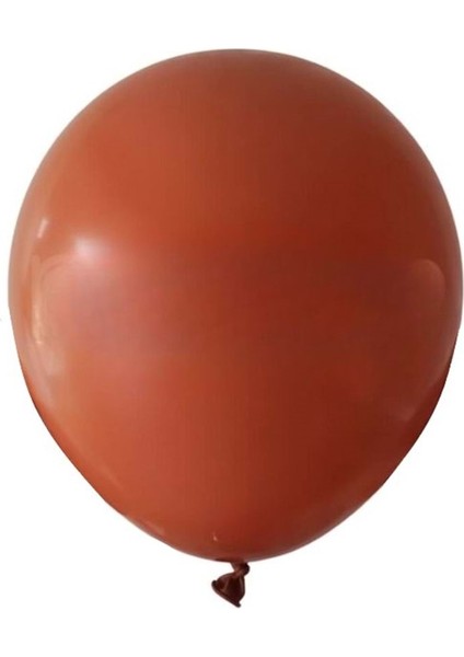 12 inç Yanık Turuncu renk 25 li Retro Dekorasyon Balonu