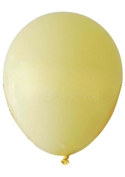 12 inç Sarı renk 10 lu Makaron Dekorasyon Balonu