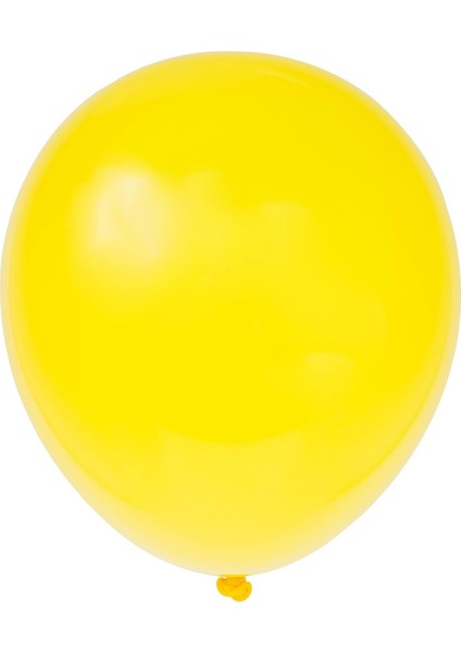 12 inç Sarı renk 10 lu Pastel Dekorasyon Balonu