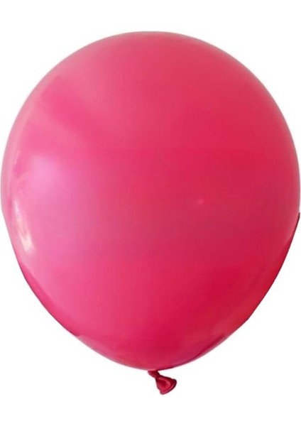 12 inç Fuşya renk 25 li Pastel Dekorasyon Balonu