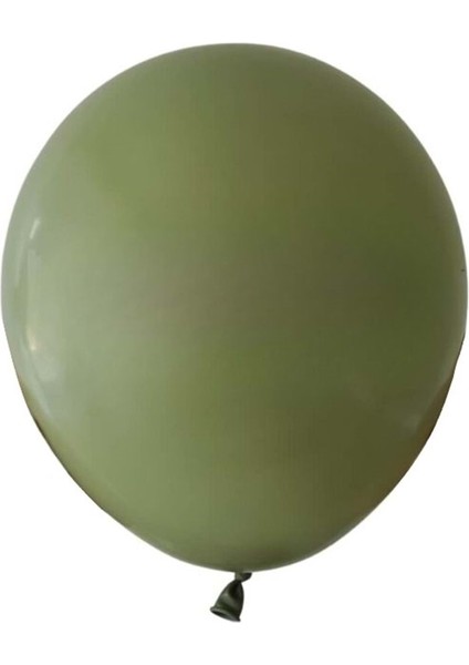 12 inç Okaliptus renk 25 li Retro Dekorasyon Balonu