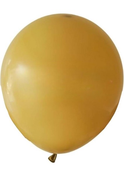 12 inç Zerdeçal renk 25 li Retro Dekorasyon Balonu