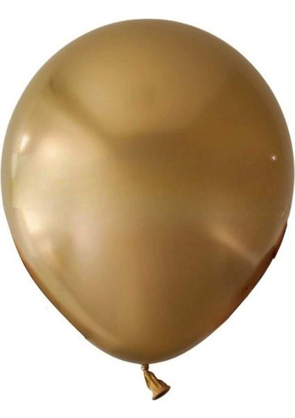 12 inç Gold renk 10 lu Krom-Mirror-Aynalı Dekorasyon Balonu