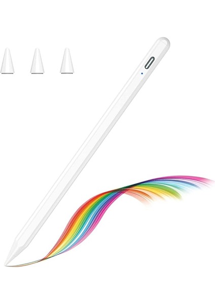 Ipad 10.9 10.nesil Uyumlu Eğimle Çizim Kalınlığı Değişen Stylus Kalem(3 Adet Yedek Uç)