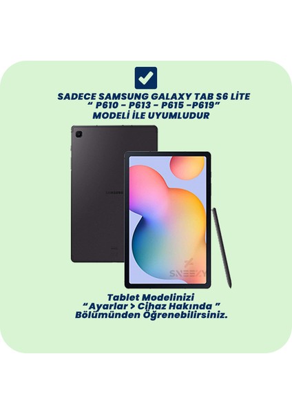Samsung Tab S6 Lite P610 10.4 Inç Katlanabilir Kalemlikli Standlı Akıllı Kılıf modelleri