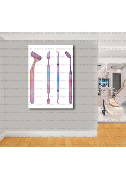 Ağız ve Diş Sağlığı Polikliniği Tabloları Dekoratif Diş, Dekoratif Dişçi, Dişçi Dekorasyonu DSC-150