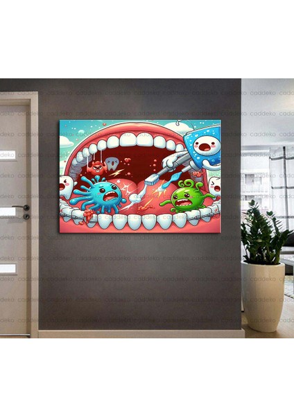 Ağız ve Diş Polikliniği, Dişçi Tabloları Dekoratif Diş, Dekoratif Dişçi, Dişçi Dekorasyonu DSC410