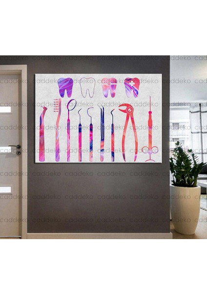 Ağız ve Diş Sağlığı Polikliniği Tabloları Dekoratif Diş, Dekoratif Dişçi, Dişçi Dekorasyonu DSC-147