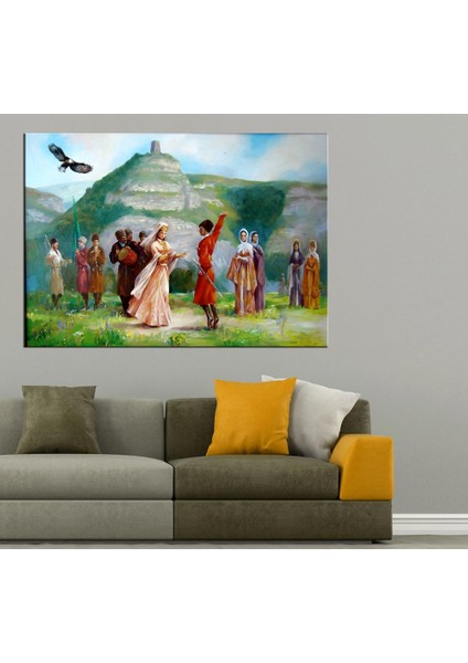 Forklorik Kafkas Düğünü Kanvas Tablo SLM19