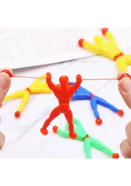 Camda Takla Atan Örümcek Sağlam Yapışkan Cama Duvara Yapışan Örümcek Adam Oyuncak Örümcek - 4 Adet fırsatları