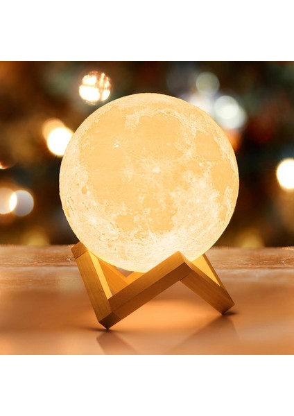 3D Ay Lambası Gece Lambası LED Ev Dekoru, Yatak Odası, Kadınlar Için Hediyeler