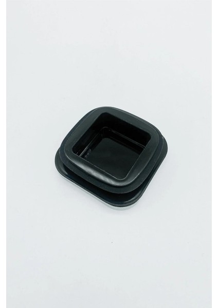 Vakum Krom Kapaklı Kare Cam Kavanoz 6,5X10,5 cm - 300 ml Cam Baharatlık Saklama Kabı 3 Adet